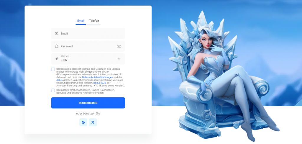Ice casino Registrierung